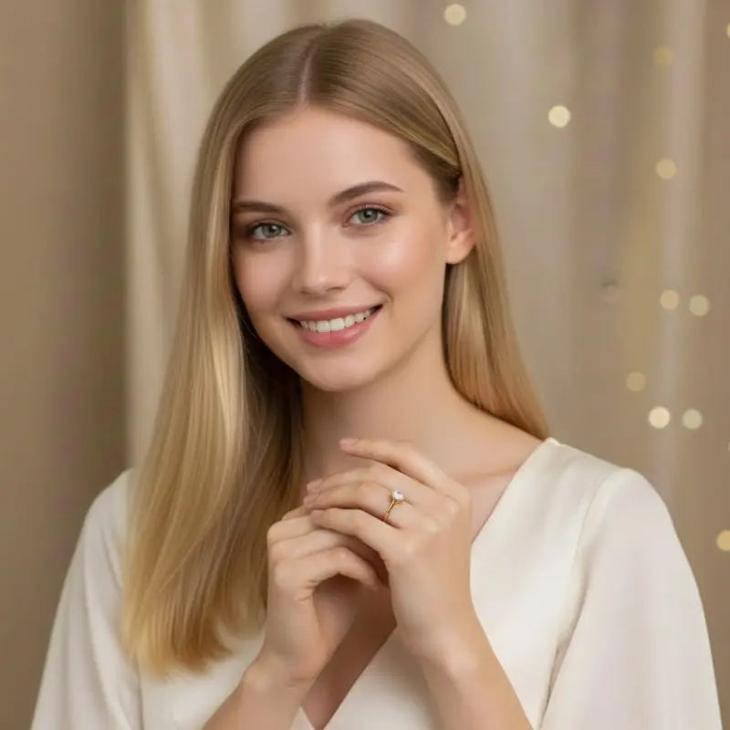 Anillo solitario de diseño minimalista joyería Yonafar Zaragoza